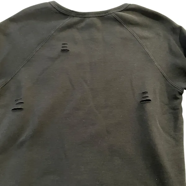 Harley Davidson Distressed Black Logo Sweatshirt Size M - Image 6