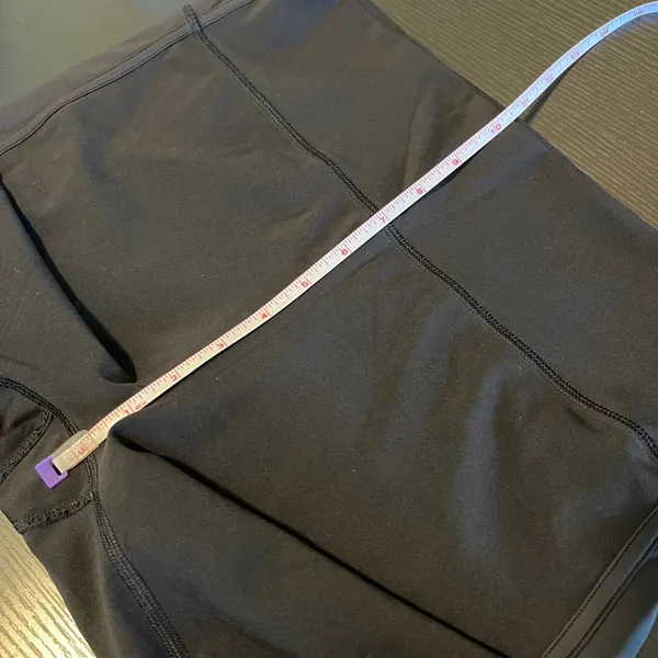 Lululemon‎ Black Squad Goals High Rise Cropped Leggings Training Yoga 10 - Image 9