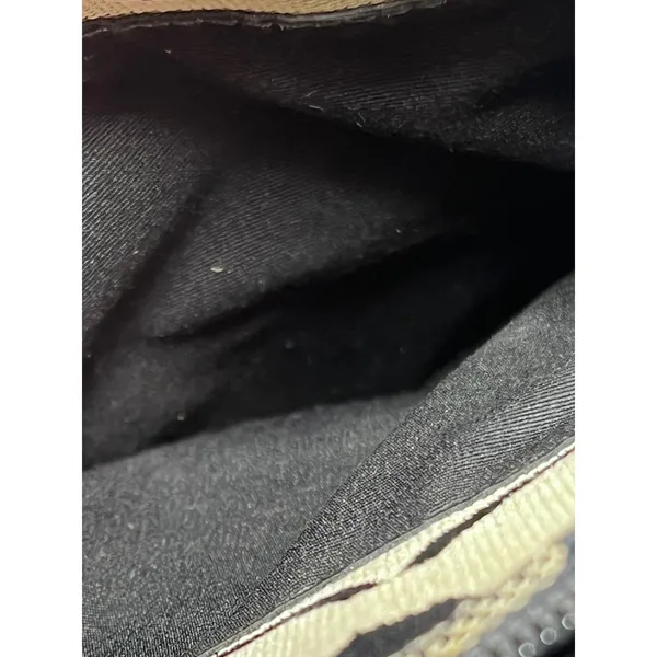 Coach Signature Stripe Swingpack Bag Black Grey‎ Jacquard Crossbody Small Y2K - Image 9