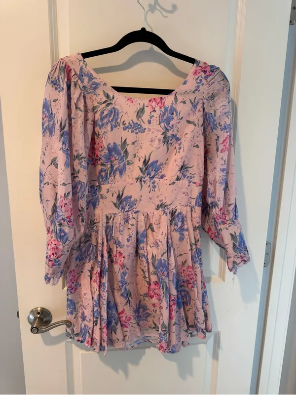 Loveshackfancy Pink Mini Flared Dress | Size 0 - Image 2