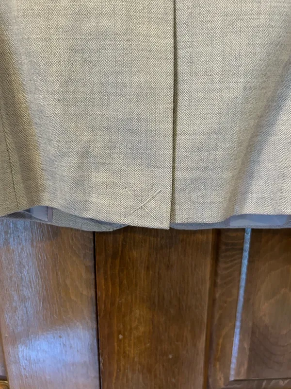 Banana Republic Cream Blazer Size 6 Wool Blend Two-Button Career Suit‎ Jacket - Image 5