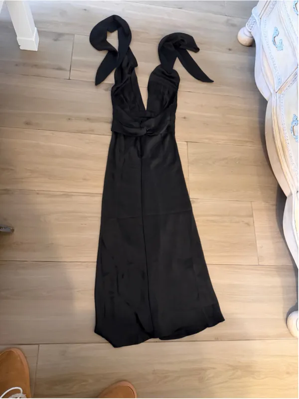 NEW Transformer Evening Long Dress Multi Wrap Convertible Halter Maxi S - Image 2