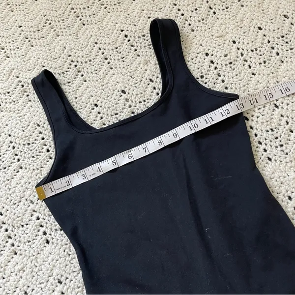 Abercrombie & Fitch Soft Matte Seamless Squareneck Bodysuit Black (Small) - Image 3