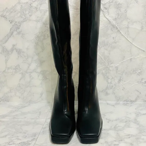 Princess Polly Matte Black Montgomery Boot - Image 2