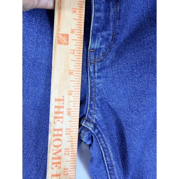 H&M Women’s High Rise Straight Leg Jeans Size‎ 6 Blue Stretch Cropped Denim - Image 7