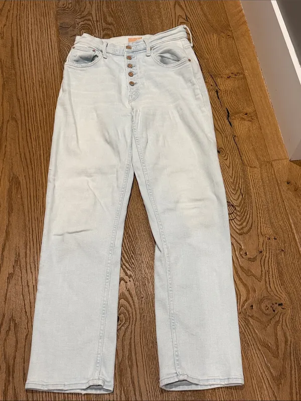 MOTHER the pixie tomcat ankle High-Rise Jeans pina colada paradise wash 25 - Image 3