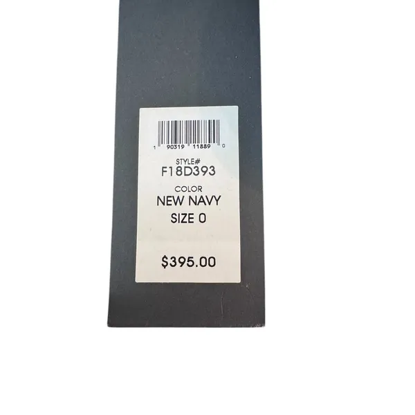 New Navy Dress‎ Size 0 Style F18d393 Ruffle Hem - Image 3