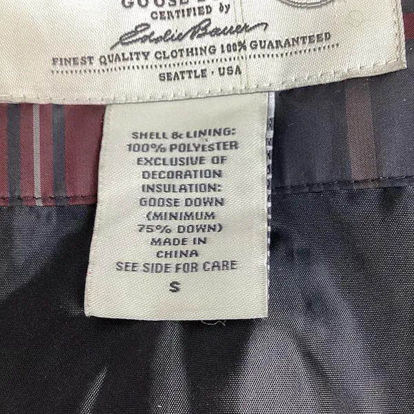 Eddie Bauer Women’s Goose Down Puffer Vest Tartan Plaid Size Small - Image 8