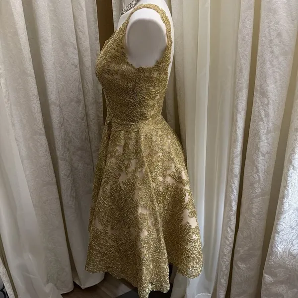 Aspeed Gold Lace Prom Festive Dress - Image 3