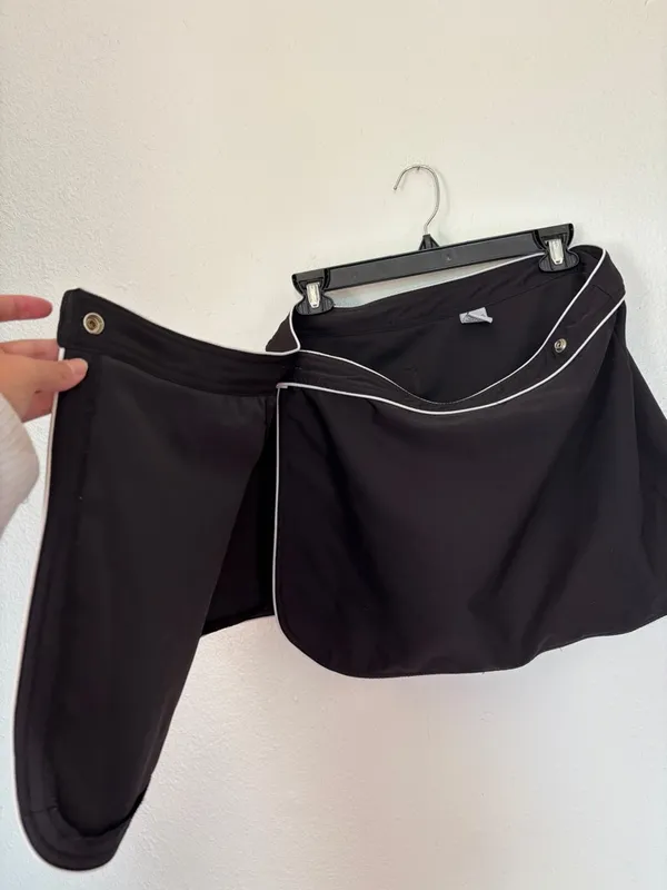 Vintage 90s Y2K Black and White Wrap Skirt - Image 4