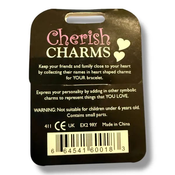 Cherish Charms Cool Conversers High‎ Top Shoes Pink Charm Bracelet NEW NWT - Image 2