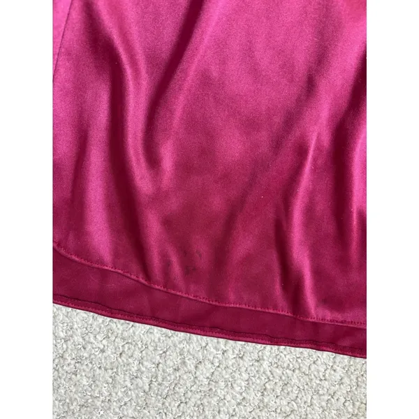 Praise‎ Hymn 90s Vintage 2pc Dress Set M Burgundy Lace Sequin Formal Choir Gown - Image 8