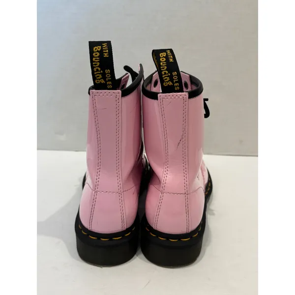 Dr. Martens 1460 Boot Womens Size 6 Pink Patent Leather 8-Eye Lace Up‎ Combat - Image 5