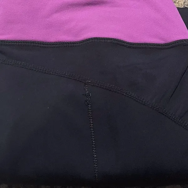 Lululemon Womens Pants Straight Leg Mixed‎ Material Pull On Black Size 4 - Image 5