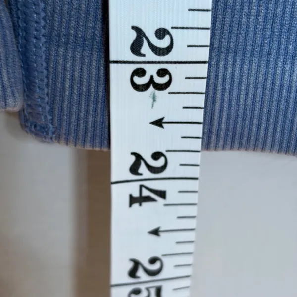 OFFLINE by Aerie Blue Ribbed Seamless High Waisted Leggings Small 0491-5128 - Image 5