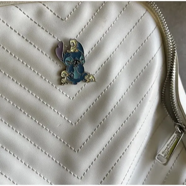 Loungefly Quilted Stitch & Ducklings Ducks White Mini Backpack Lilo & Stitch - Image 12