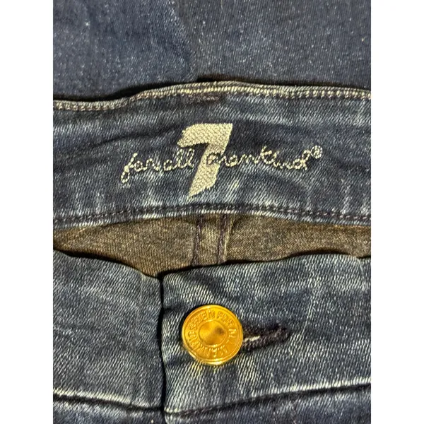 Seven7 Mid Rise Skinny Jeans Dark Wash Stretch Denim Women’s Size 30 - Image 7
