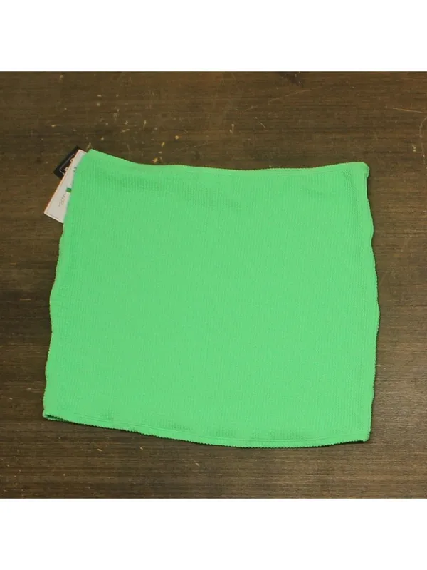 NWT Salt + Cove Juniors Rib Scrunch Cover-up Skirt SC251008MB Mint Tea Green L - Image 5