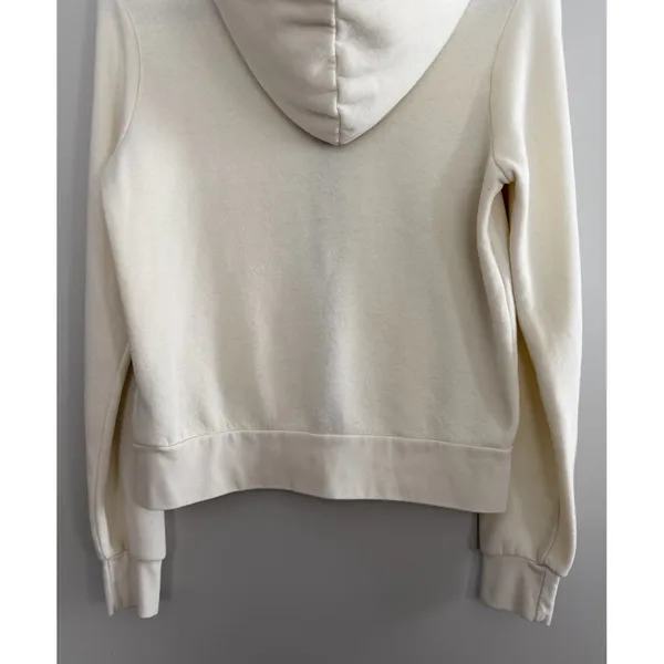 Aviator Nation‎ 5 Stripe Zip Hoodie Vintage White/White Neon Size XS - Image 6