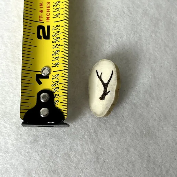 Real Deer Antler Engraved Pin - Image 3