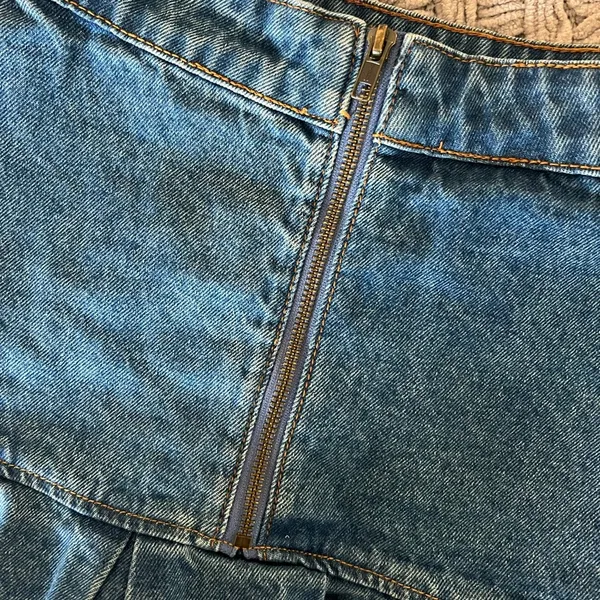 rescue me pleat denim mini skirt - Image 3