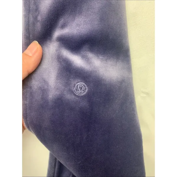 Lululemon size xxxs scuba mid rise Velvet Wide Leg purple nightfall Pants - Image 9