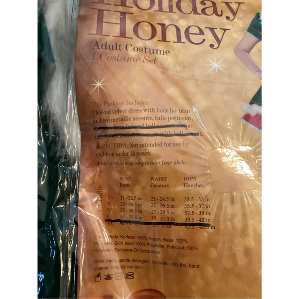 NIB Holiday Honey Christmas Costume by InCharacter Costumes Sz L - Image 6