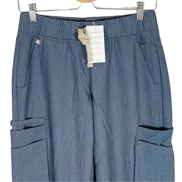 NEW Figs Tema Performance Wide Straight Leg Pants Size XXS - Image 3