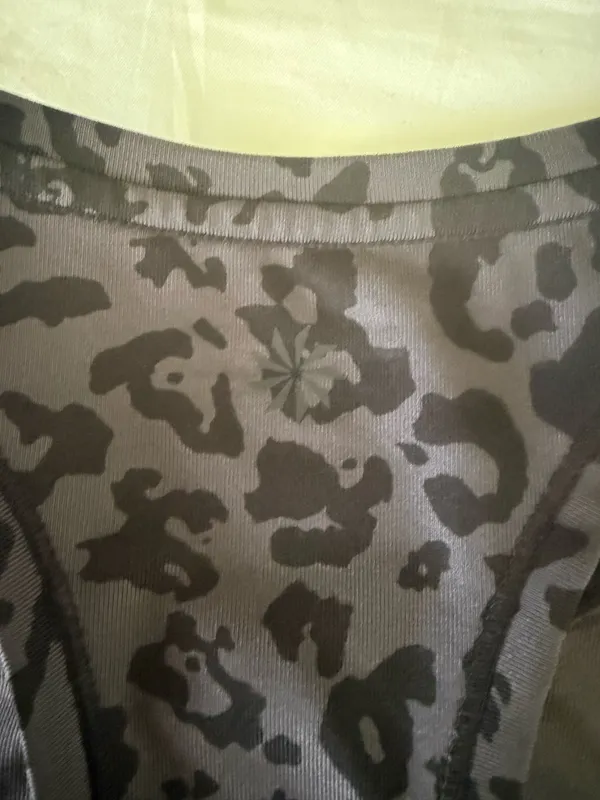 Leapord Print Black Athleta Tank Top - Image 3