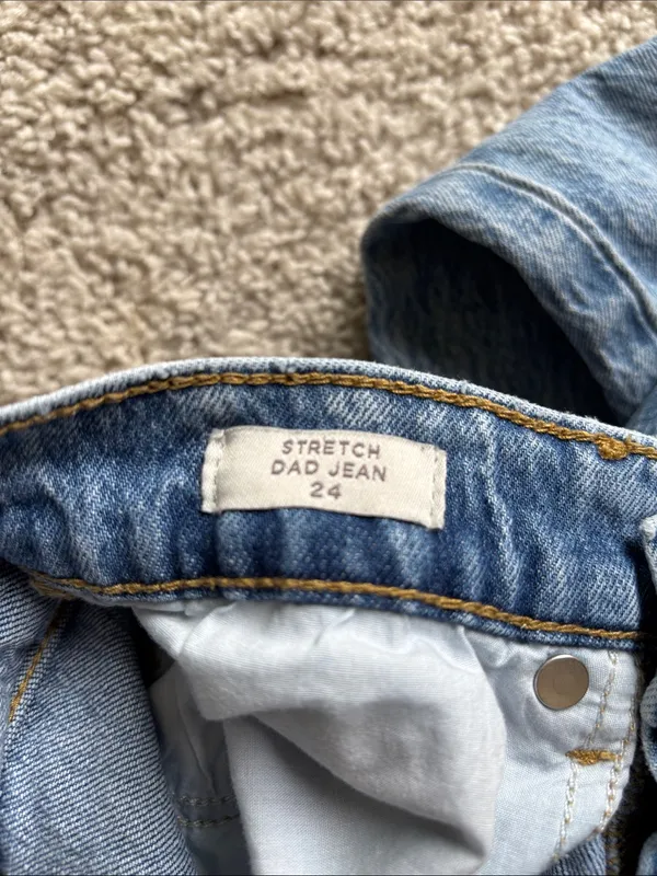 PacSun Stretch Dad Acid Wash, Buttonfly Jean - Image 3