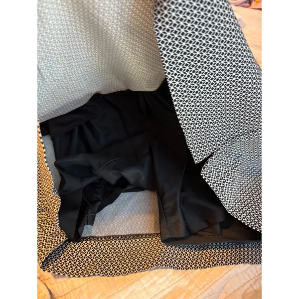 S.C. & CO. Sportswear Geometric Print Active Skort Black White XL - Image 3