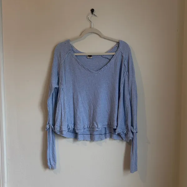 Free People Laguna Oversized Pullover Light Blue We The Free - Image 3