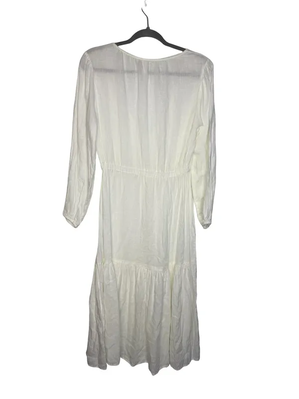✨Joie White Sheer Beach Cover Up Tassel Tie Midi Dress‎ Small Boho✨ - Image 6