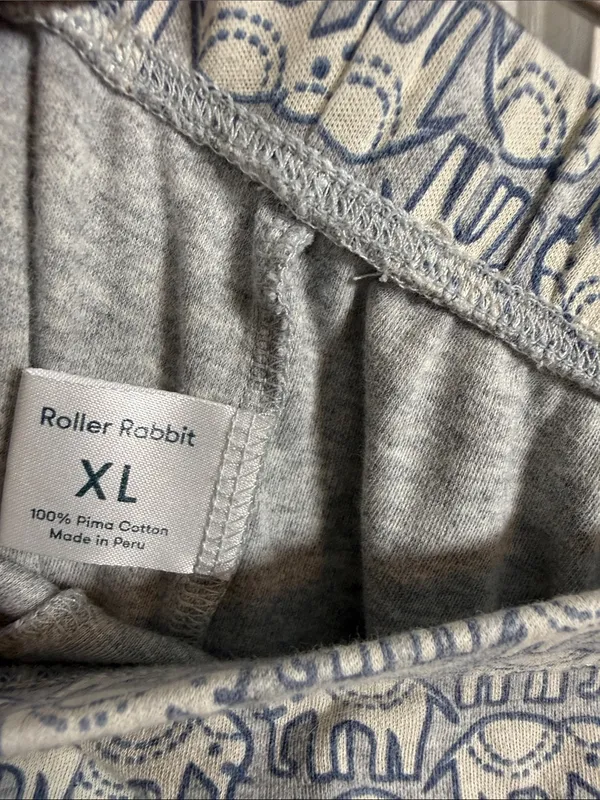 Roller Rabbit Hathi Pajama Set in the Heather Grey W2561 Sz XL - Image 4