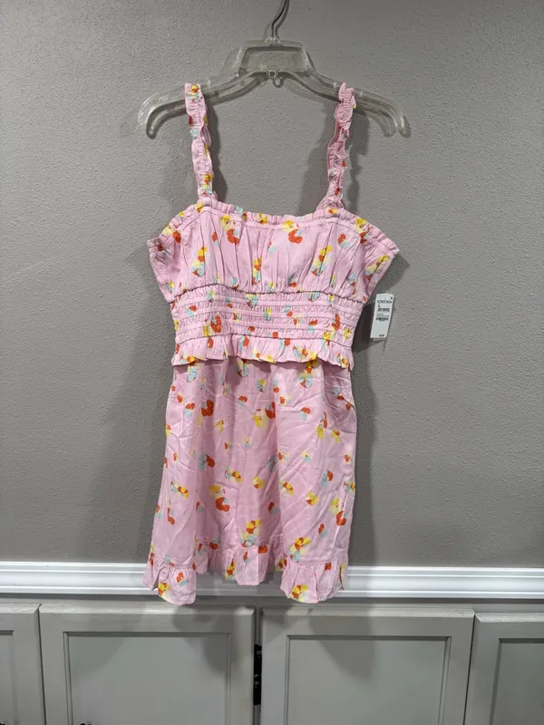 NWT BP Nordstrom Pink Floral Sundress with Multi-Color Blooms - Image 2