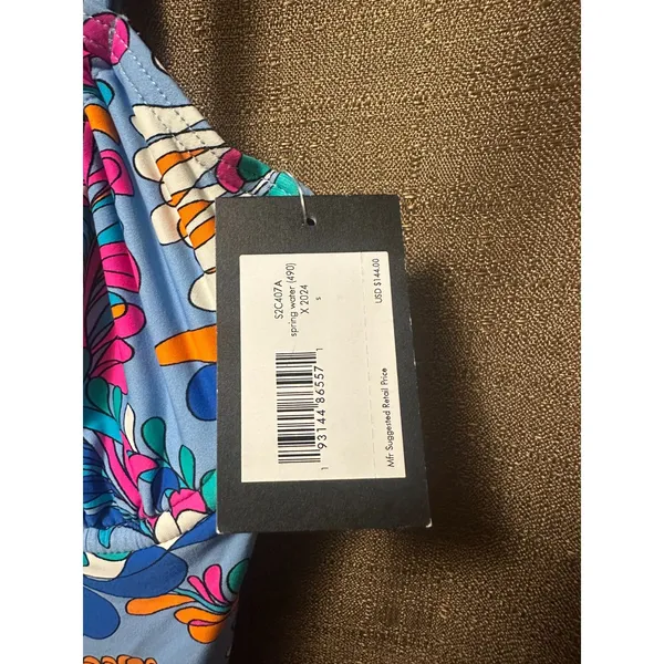 NWT Kate Spade New York Tie Front One Piece Swimsuit Spring Water Size Small - Image 2