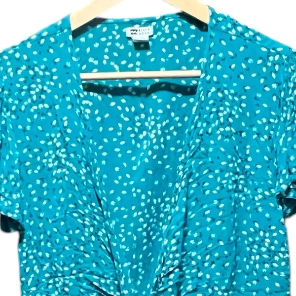Billabong Wild Gaze Wrap‎ Top Seagreen Size small - Image 5