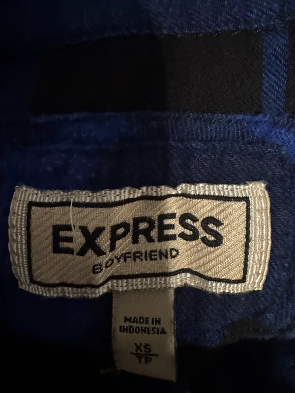 Express Flannel Shirt Button Down - Image 3