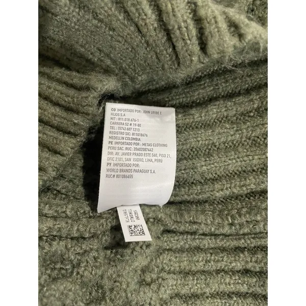 American Eagle Womens Solid Pullover Sweater Green S - Image 4