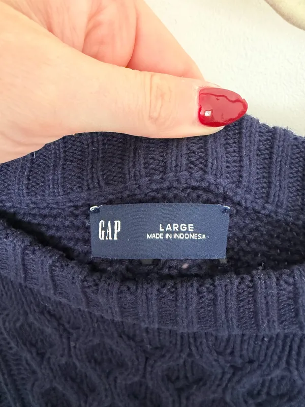 Gap 100% Cotton Cable Knit Sweater - Image 2