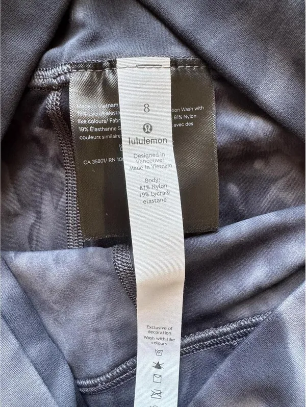 Lululemon Align High Rise 28” Diamond Dye Grey Size 8 NWT - Image 6