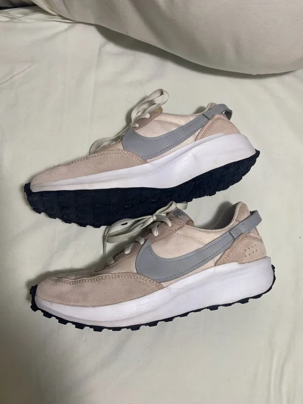 Nike Waffle Debut Women's Sneakers Pink Gray Running Shoes Size 8 DH9523-605 - Image 3