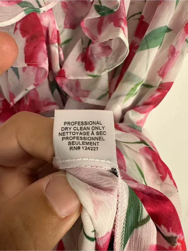 Misa Los Angeles Floral Ruffle Ilona Midi Dress Women’s Sz M - Image 7