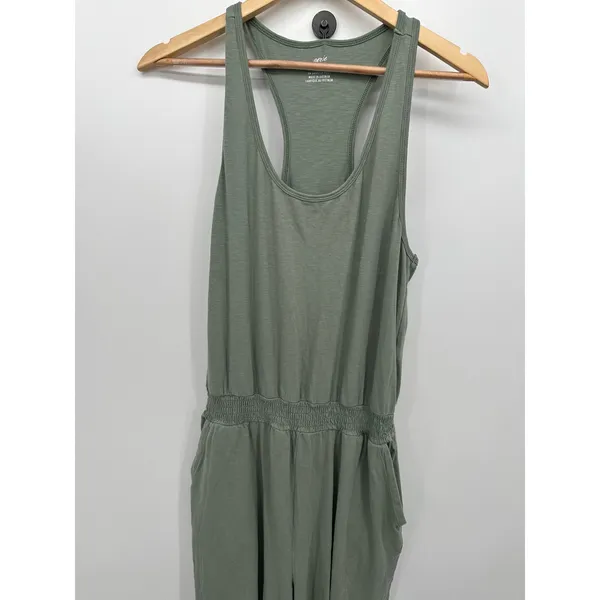 Aerie Womens Green Romper Jumpsuit Joggers Size M Pockets Summer Casual Lounge‎ - Image 5