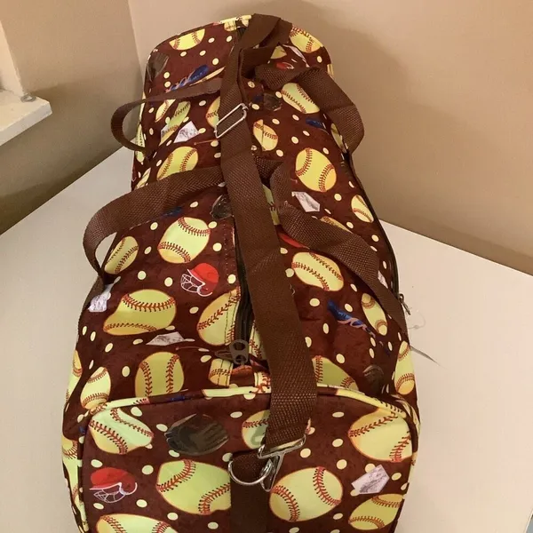 Softball Printed Oversized Duffel Gym. New With Tags - Image 3