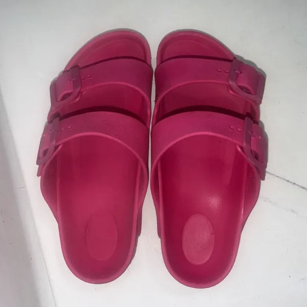 Birkenstock EVA Adjustable Buckle Strap Water Resistant Pink Arizona Sandals 3 - Image 2