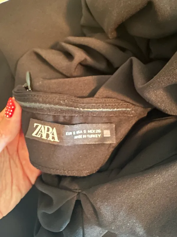 Zara black off the shoulder mini dress - Image 3