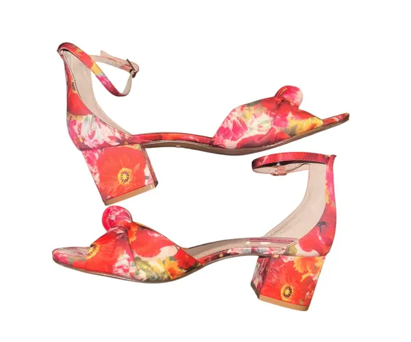 Betsey Johnson Ivee floral ankle strap block heel sandals - Image 4