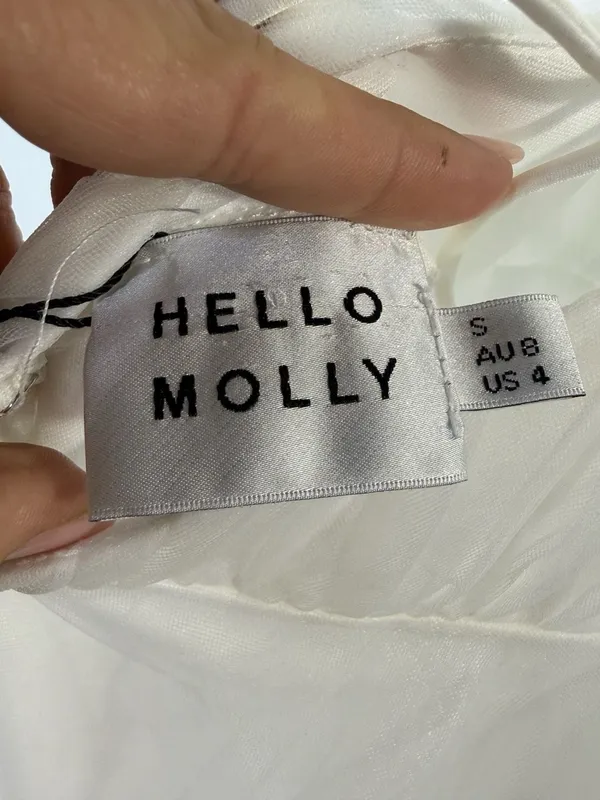 Hello Molly The Only One Maxi Dress White Tulle Size 4 - Image 6
