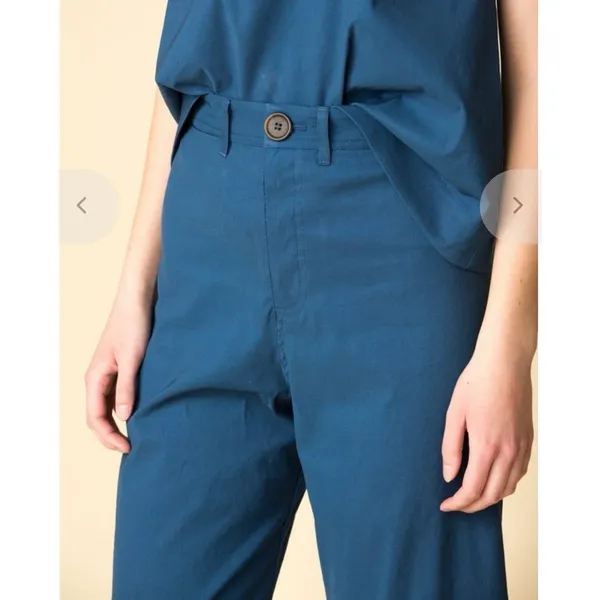 Sea New York $368 Winona Linen Blend‎ Cuffed High Rise Wide Leg Pants Size 0 - Image 4